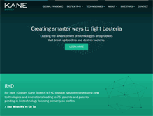 Tablet Screenshot of kanebiotech.com